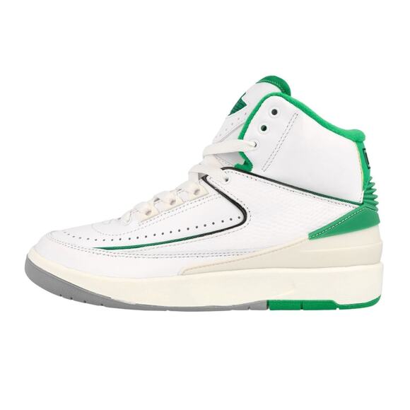 Nike Air Jordan 2 Retro Kids Basketball Shoes Size 6Y US Green White DQ8562 103 - Picture 1 of 5